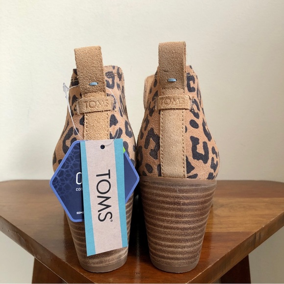 Toms Kallie leopard print booties NWT - Picture 6 of 16